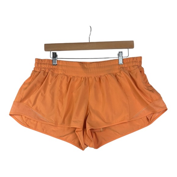 lululemon athletica Pants - Lululemon Hotty Hot Lined Shorts size‎ 14 Orange